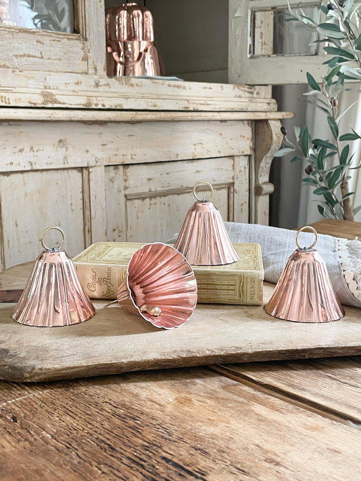 CMK Copper Bell Ornaments (Set of 4)