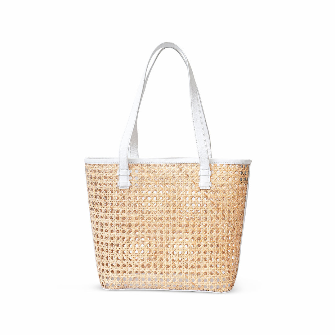 Petite French Market Rattan Tote