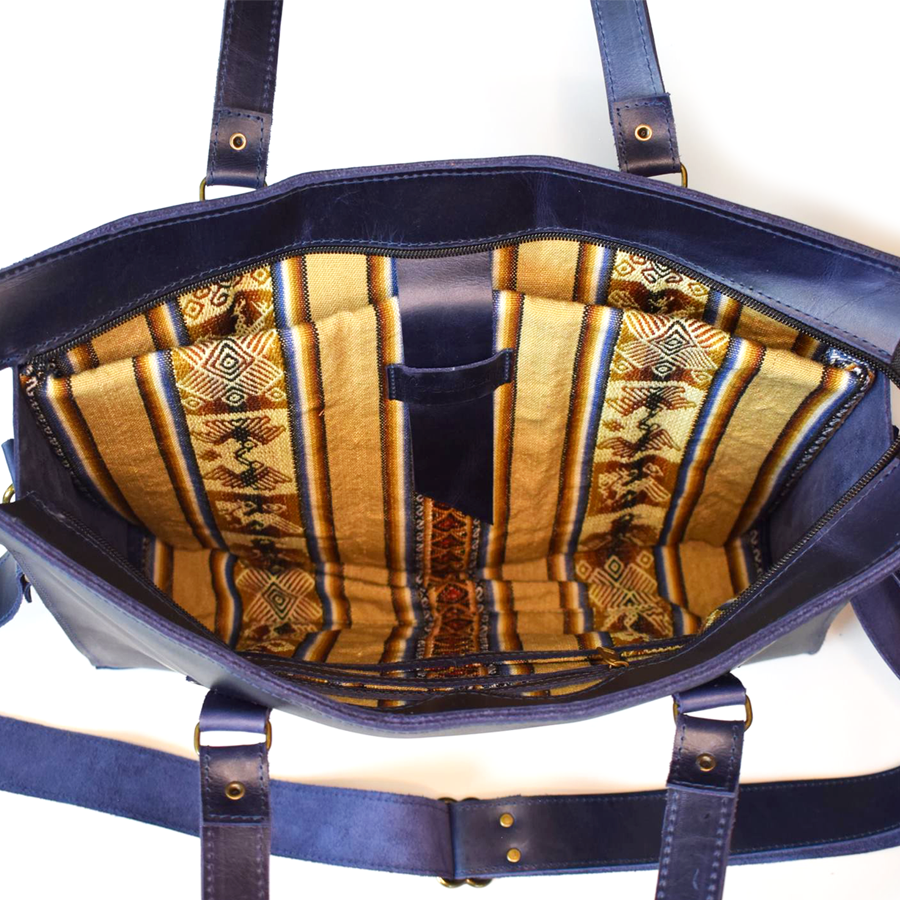 Andean Laptop Bag in Navy by SutiSana