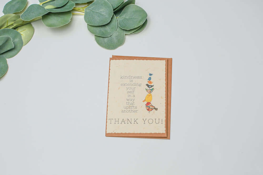 Banana Paper Thank You Cards