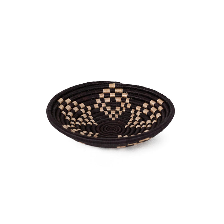 Bariku - Black &amp; Tea Woven Bowls