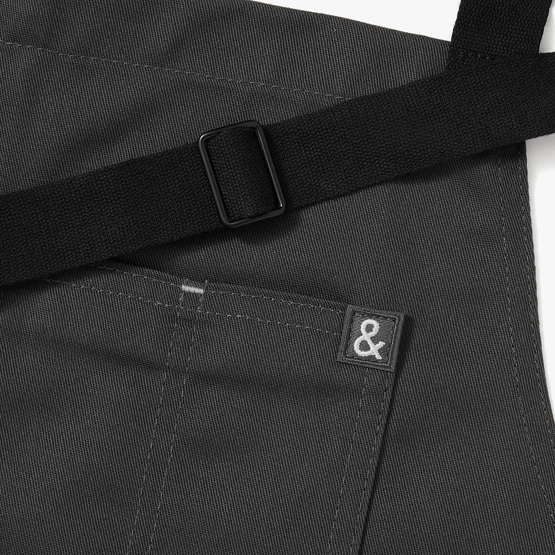 The Essential Apron - Char Grey Poly-Cotton