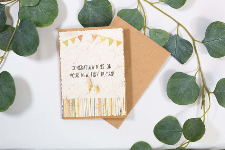 Banana Paper Baby Cards