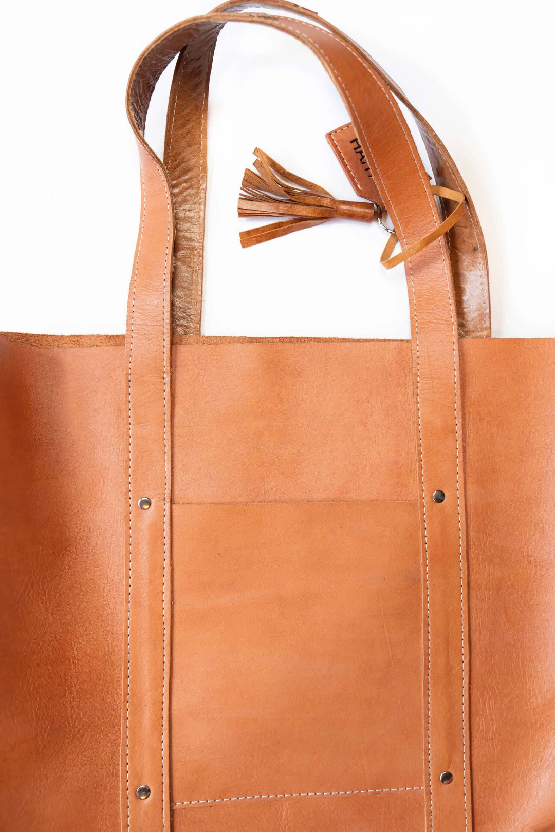 XL Raw Leather Tote