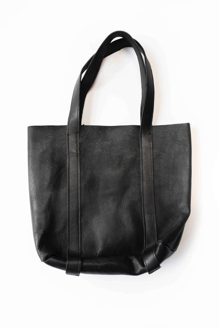 Large Raw Leather Tote