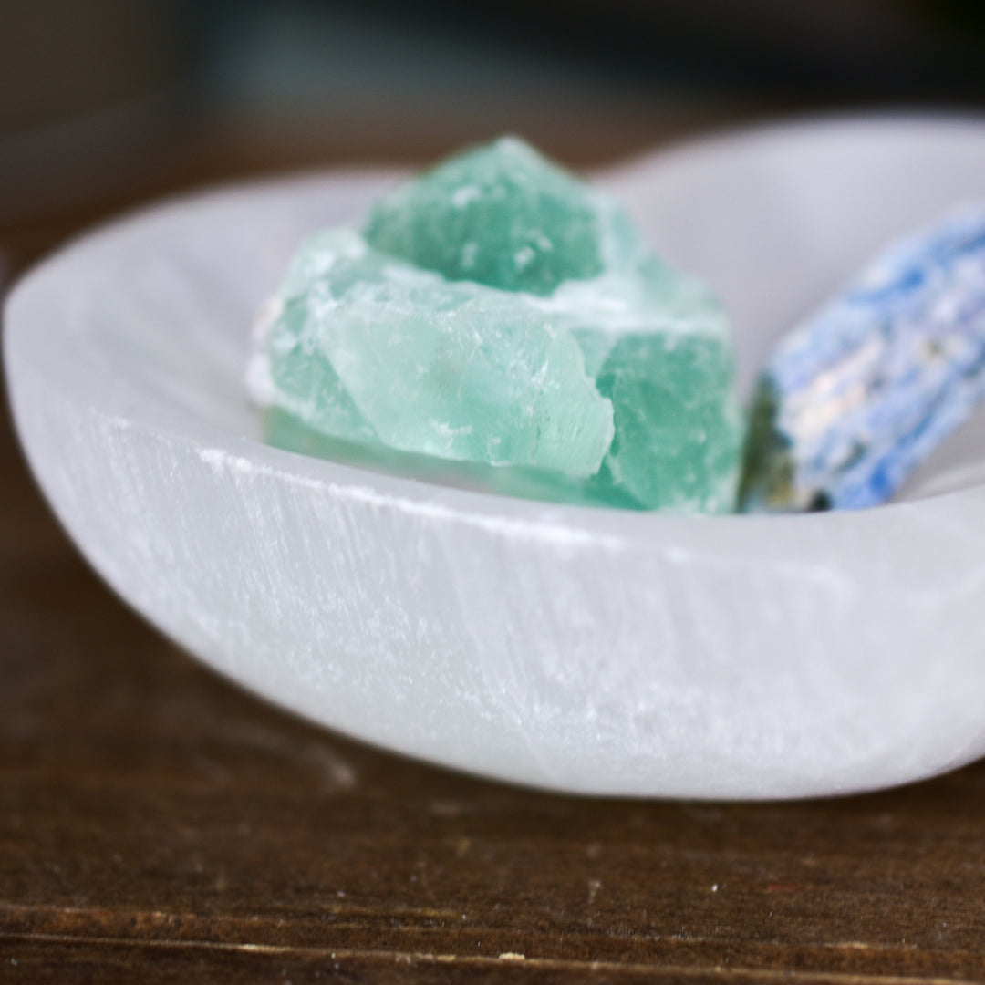 NEW Selenite Heart Bowls