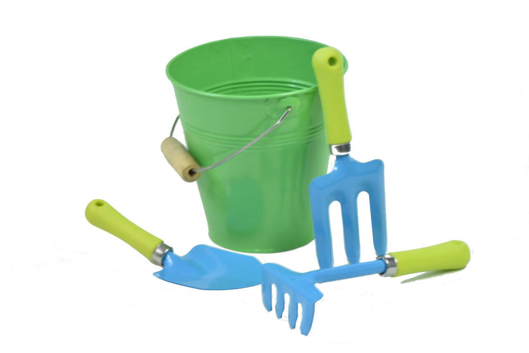 JustForKids 10051 Kids Water Pail with Garden Tools Set