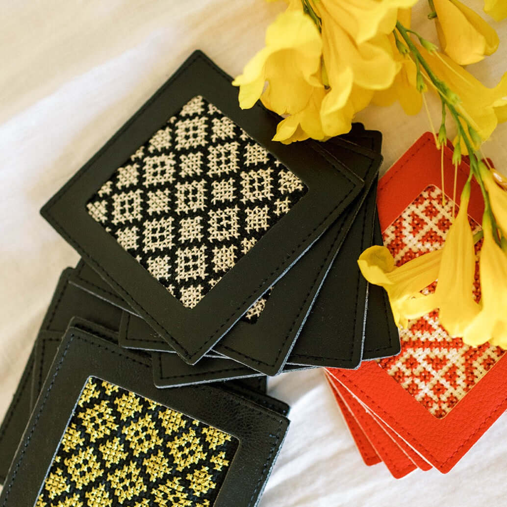 Dalia Coasters - Black and White