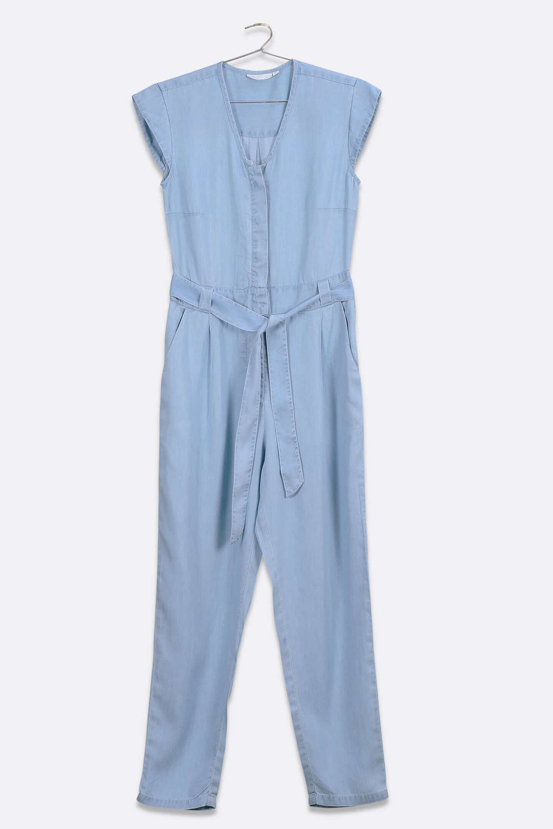 Evening Chai Jumpsuit in Blue Denim