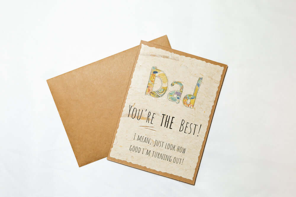 Banana Paper Father's Day Cards