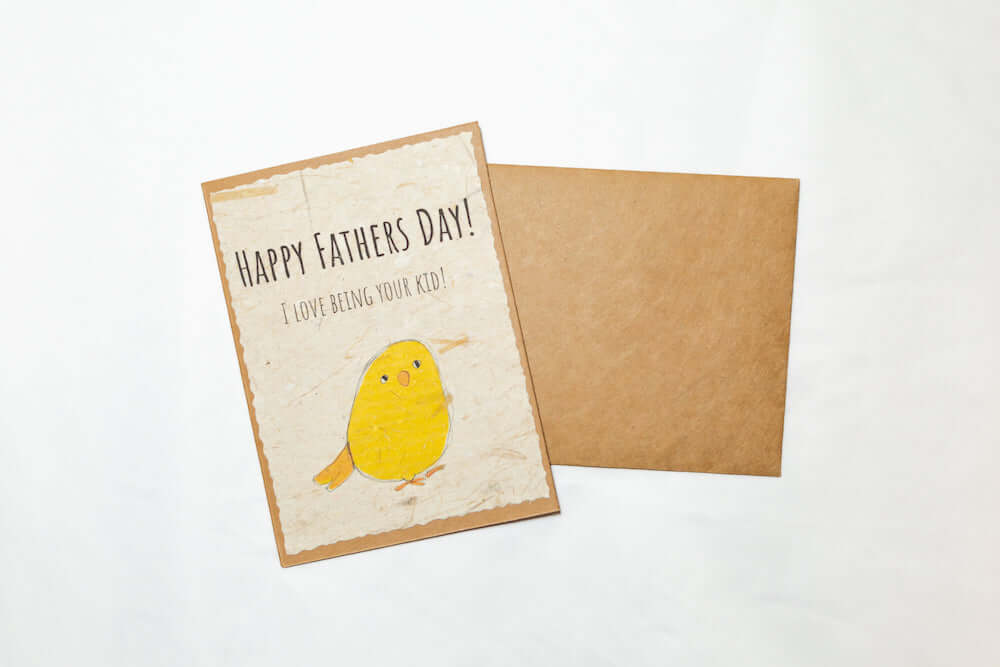 Banana Paper Father's Day Cards