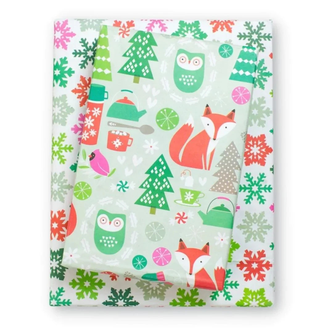 Double-sided Eco Wrapping Paper - Holiday