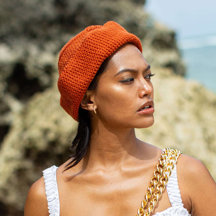 GANI Crochet Hat in Rooibos Tea Brown