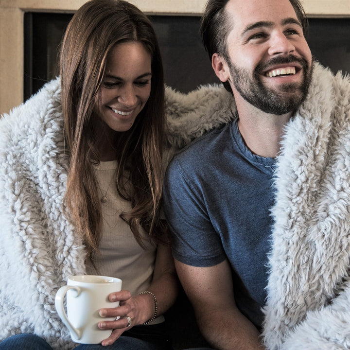 ANGEL PLUSH BLANKET | BIG - SILVER CLOUD