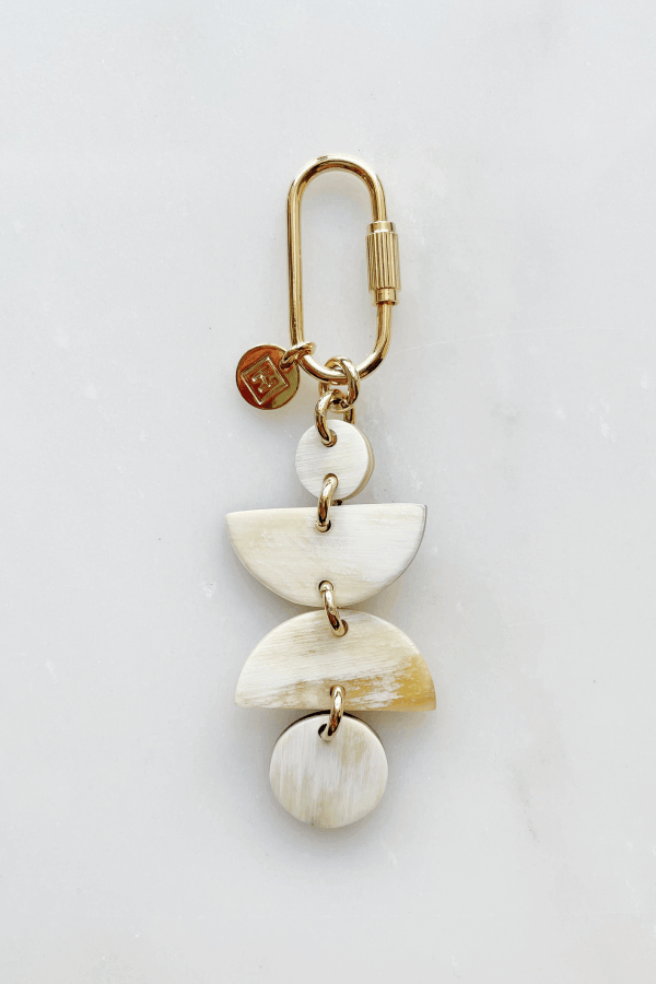 Ha Giang Geometric Buffalo Horn Bag Charm