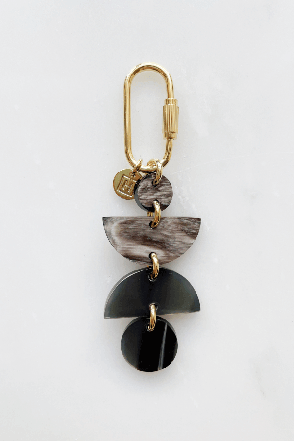 Ha Giang Geometric Buffalo Horn Bag Charm