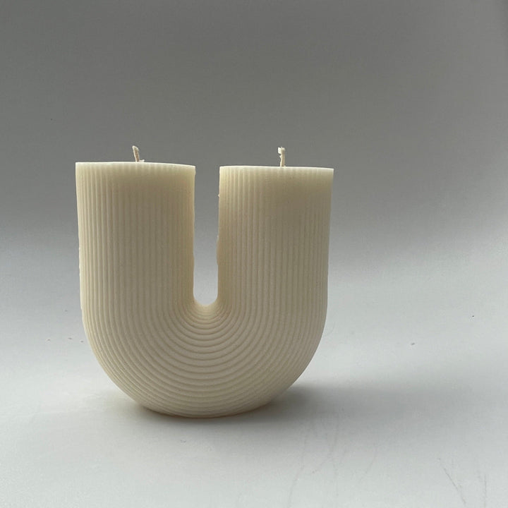 The U Ribbed Candle