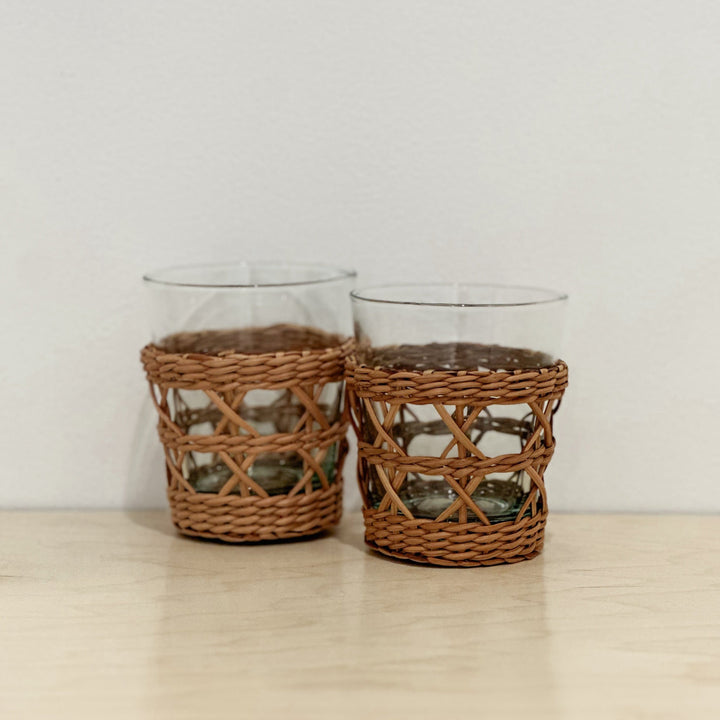 Rattan Wide Tumbler