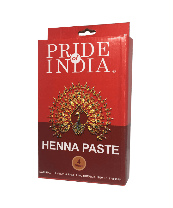 Herbal Henna Tattoo Mehendi Paste - BUY 2 GET 2 FREE  - 1.25oz Tube (100% Natural)