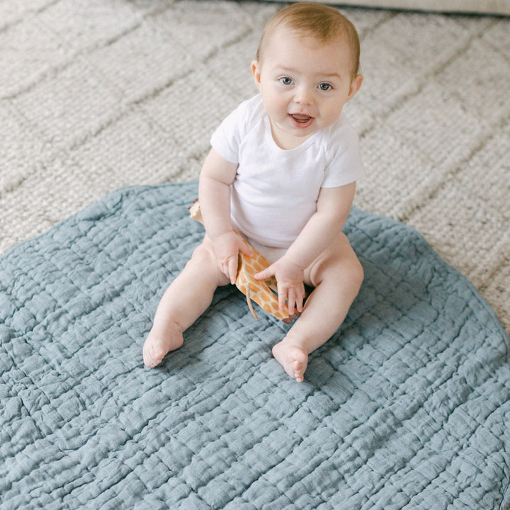 Quilted Play Mat - Denim