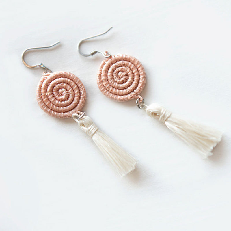 Inshunda Woven Tassel Earrings