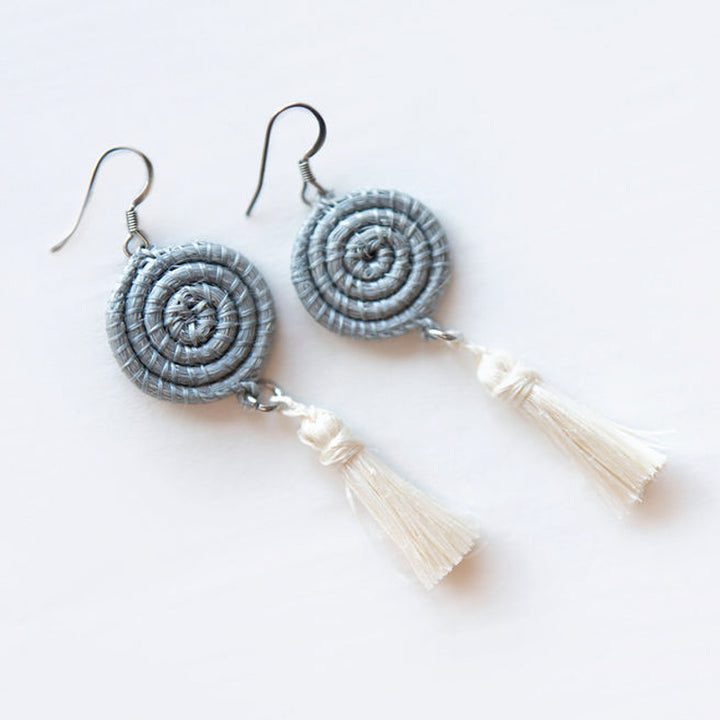 Inshunda Woven Tassel Earrings