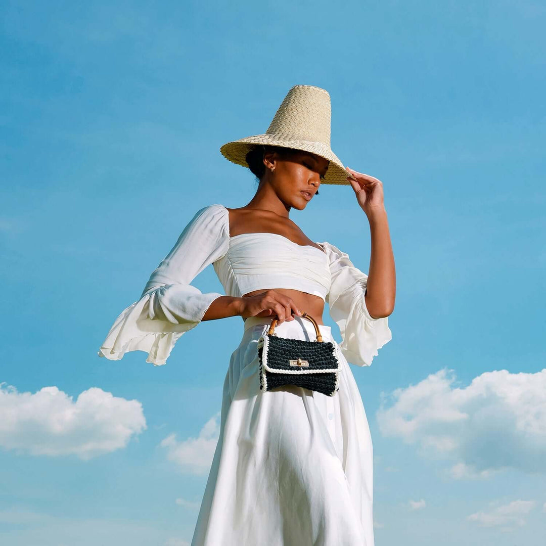 KEMALA Palm Straw Hat In Beige