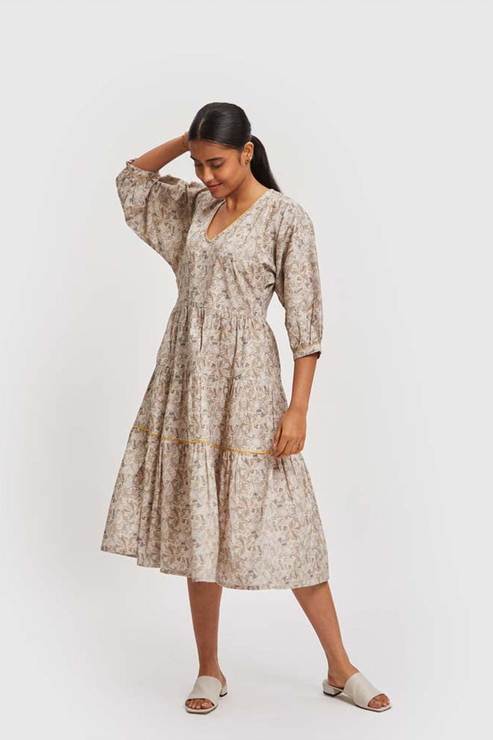 Kimono Sleeve Midi Dress