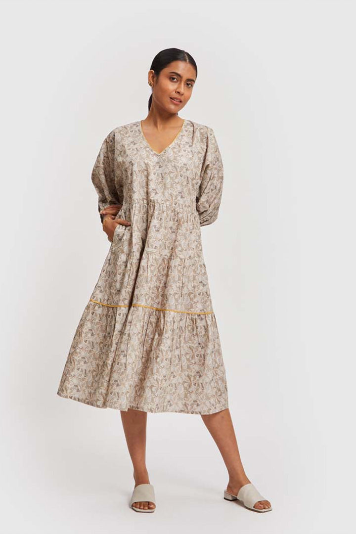 Kimono Sleeve Midi Dress