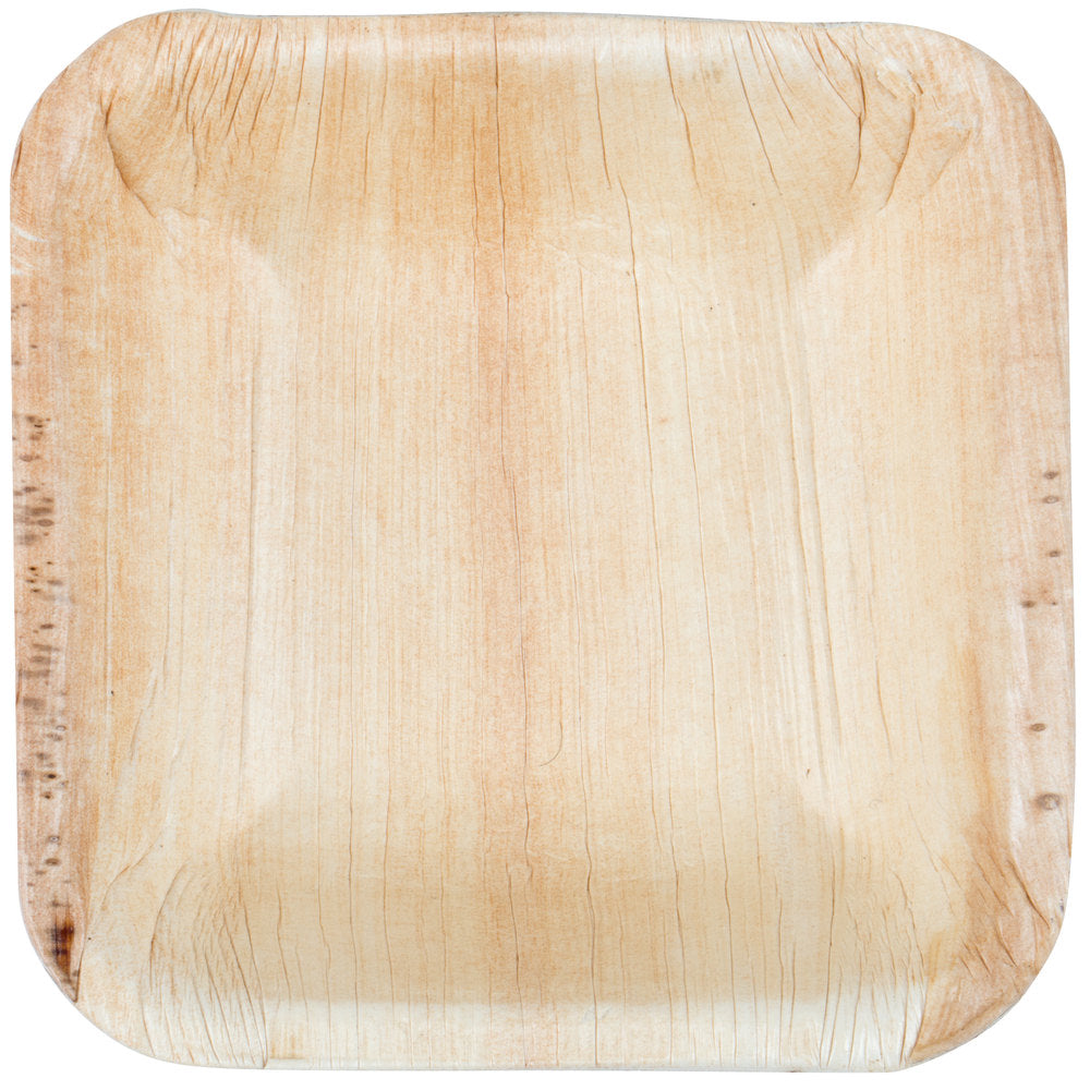 Palm Leaf Square Bowl 3.5" Inch - 3oz Mini (25 count)