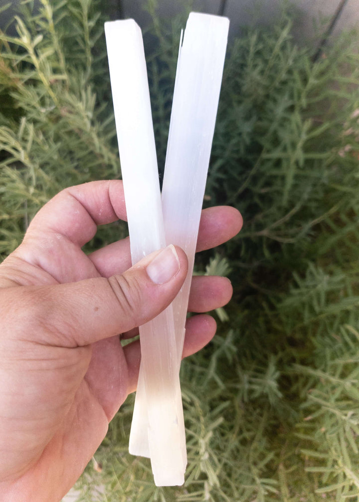 Selenite Sticks 8"