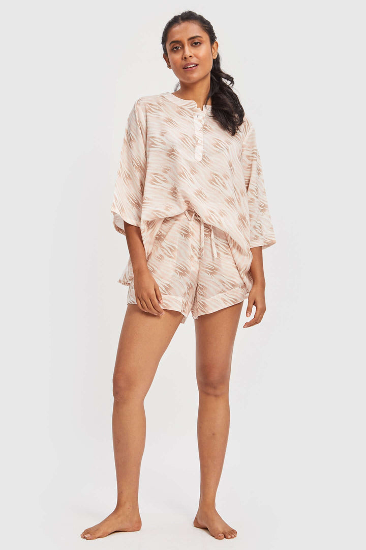 Laze and Unwind Pajama Shorts Set