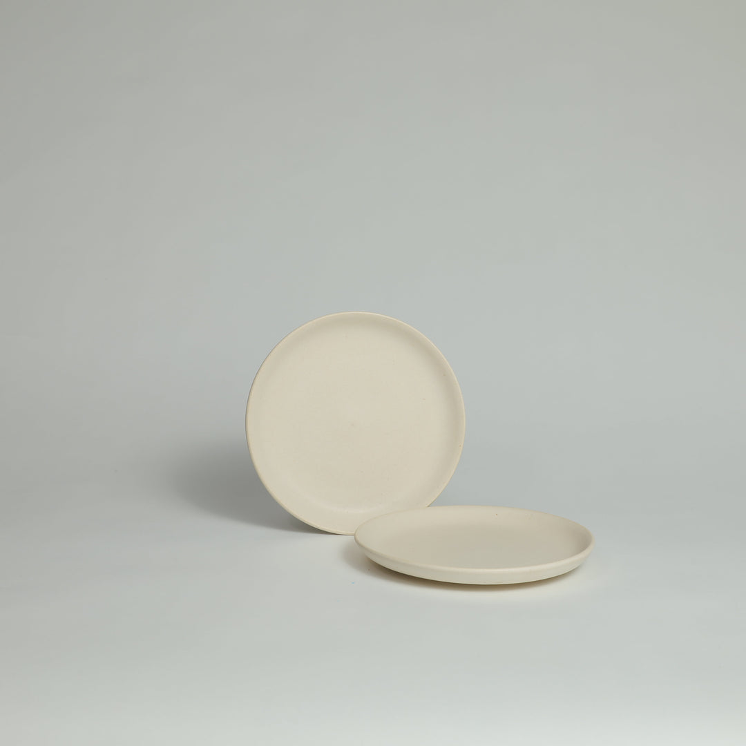 Stoneware Side Plate - White (Set of 2)