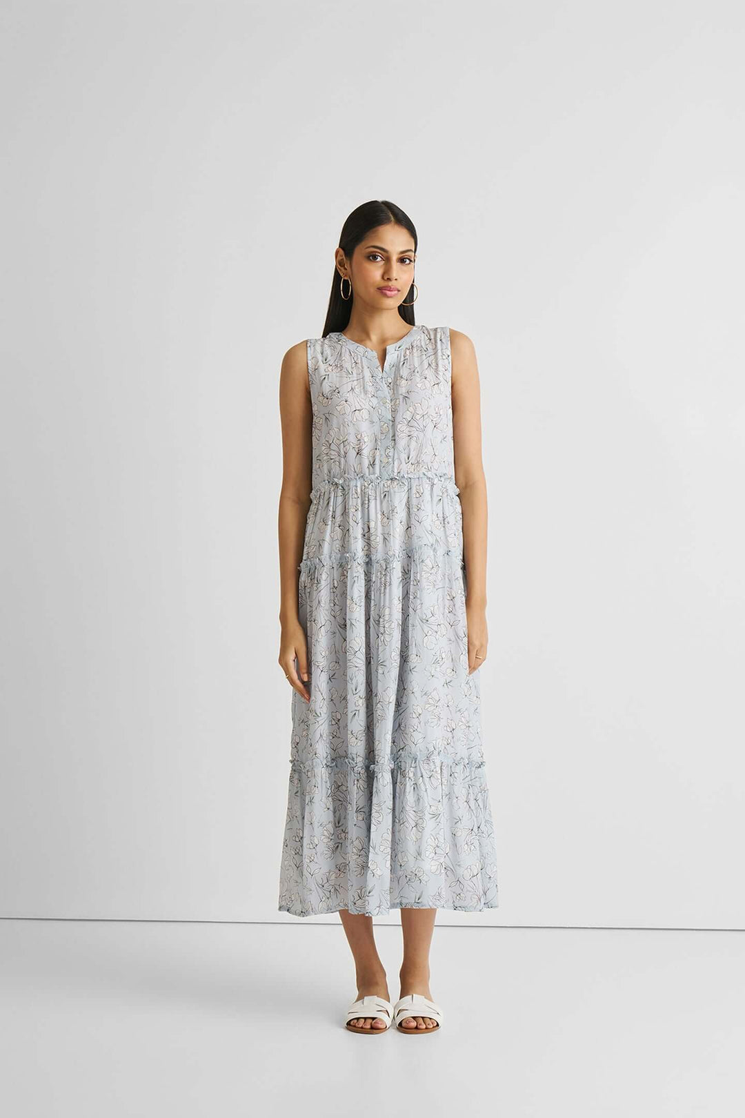 Perfect Resort Maxi Dress in Blue Florals