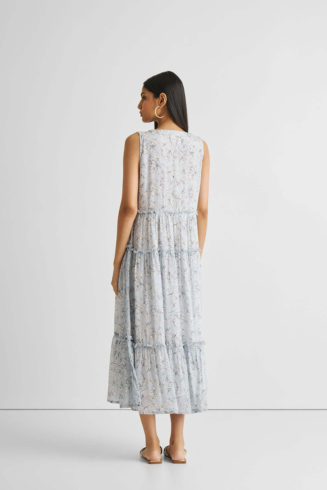 Perfect Resort Maxi Dress in Blue Florals