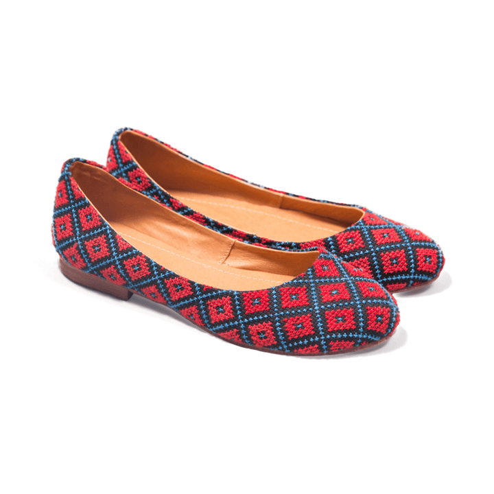 Yasmin Flat - Cardinal Red