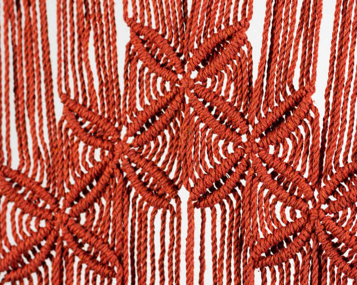 Rivas Macrame Wall Hang | Tile Red