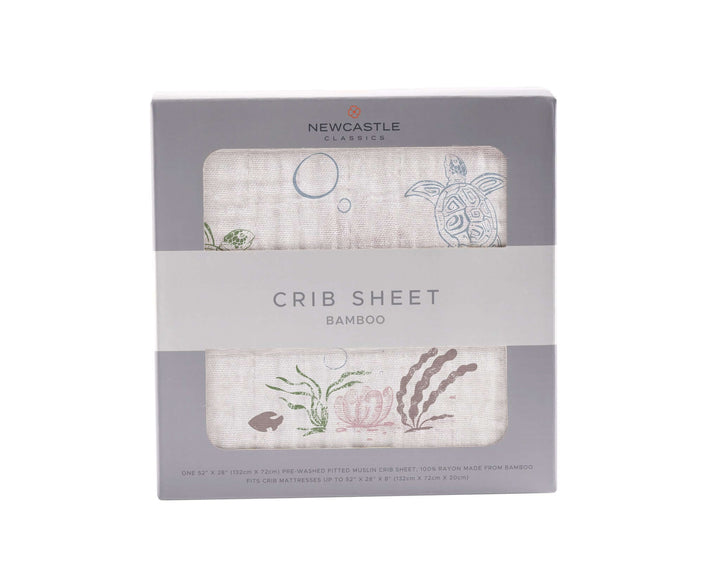 Turtles Bamboo Muslin Crib Sheet