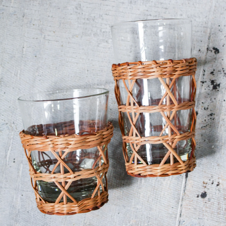 Rattan Wide Tumbler