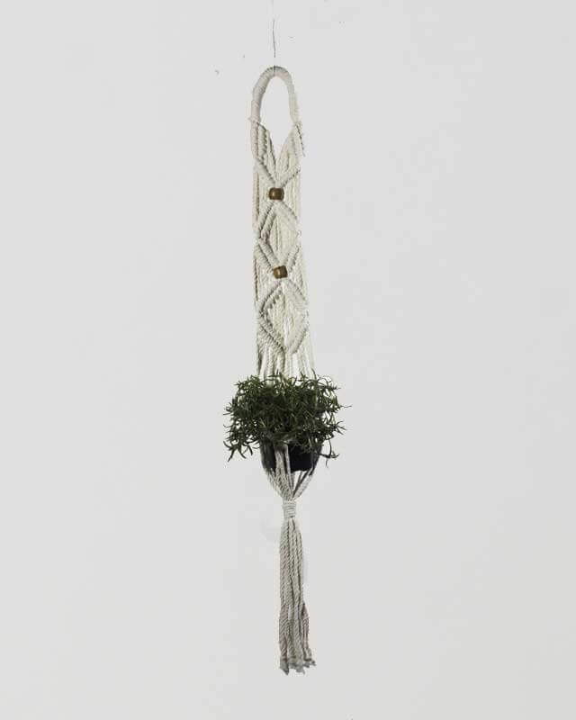 Somoto Macrame Plant Holder | Natural White