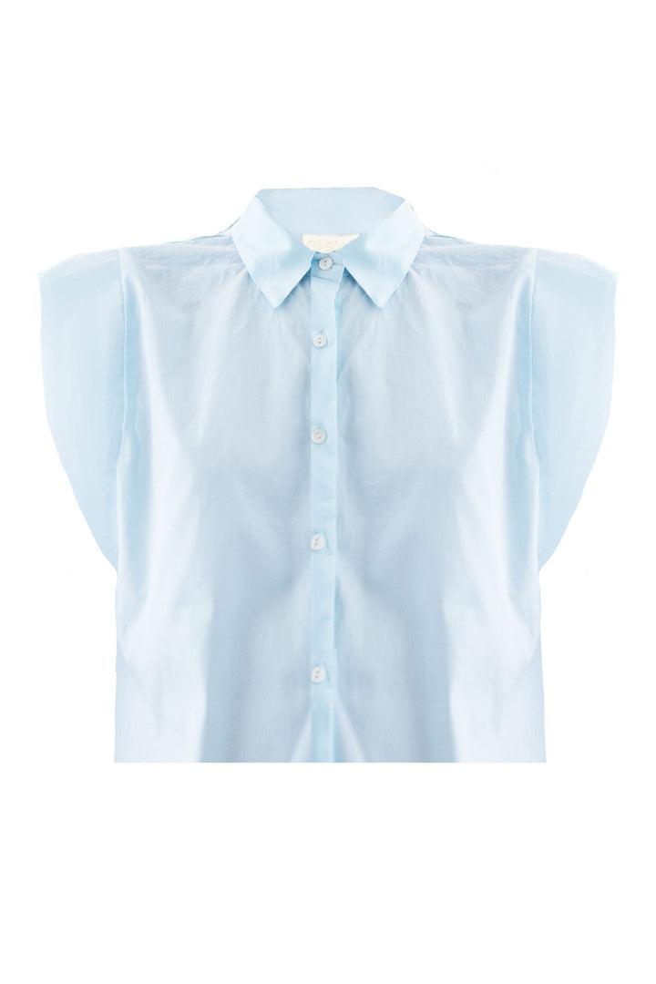 The Perfect Summer Button Down in Blue