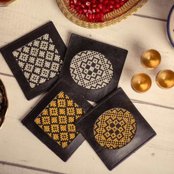 Dalia Coasters - Gold