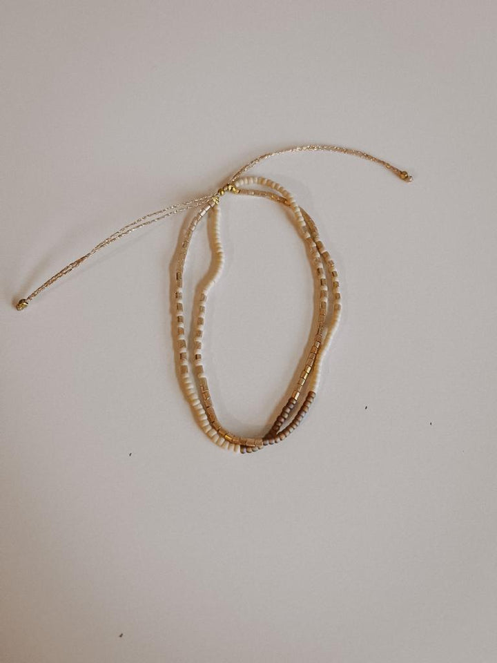 Golden Beaded Bracelet