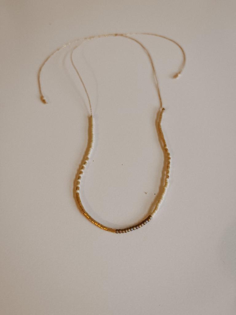 Golden Beaded Necklace