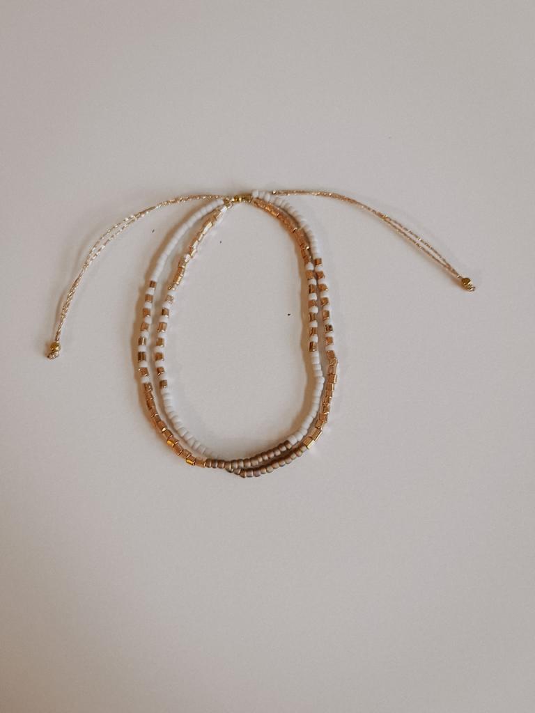 Golden Beaded Bracelet