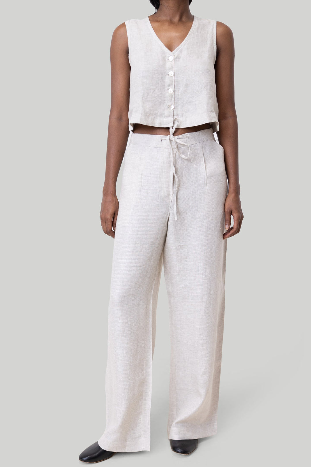 Wide Leg Linen Pants