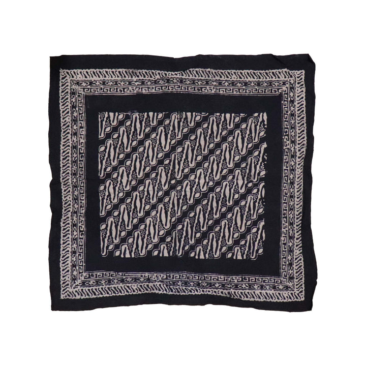 Hand Dyed Batik Bandana, Black Soul, 100% Cotton