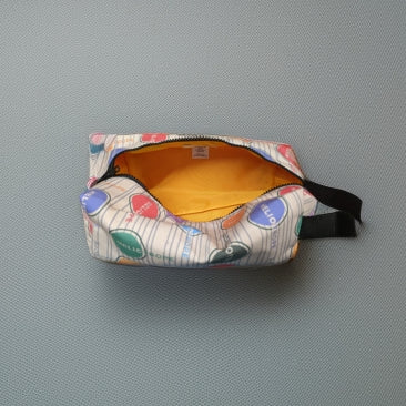 Heliotrope Logo Pattern Dopp Kit