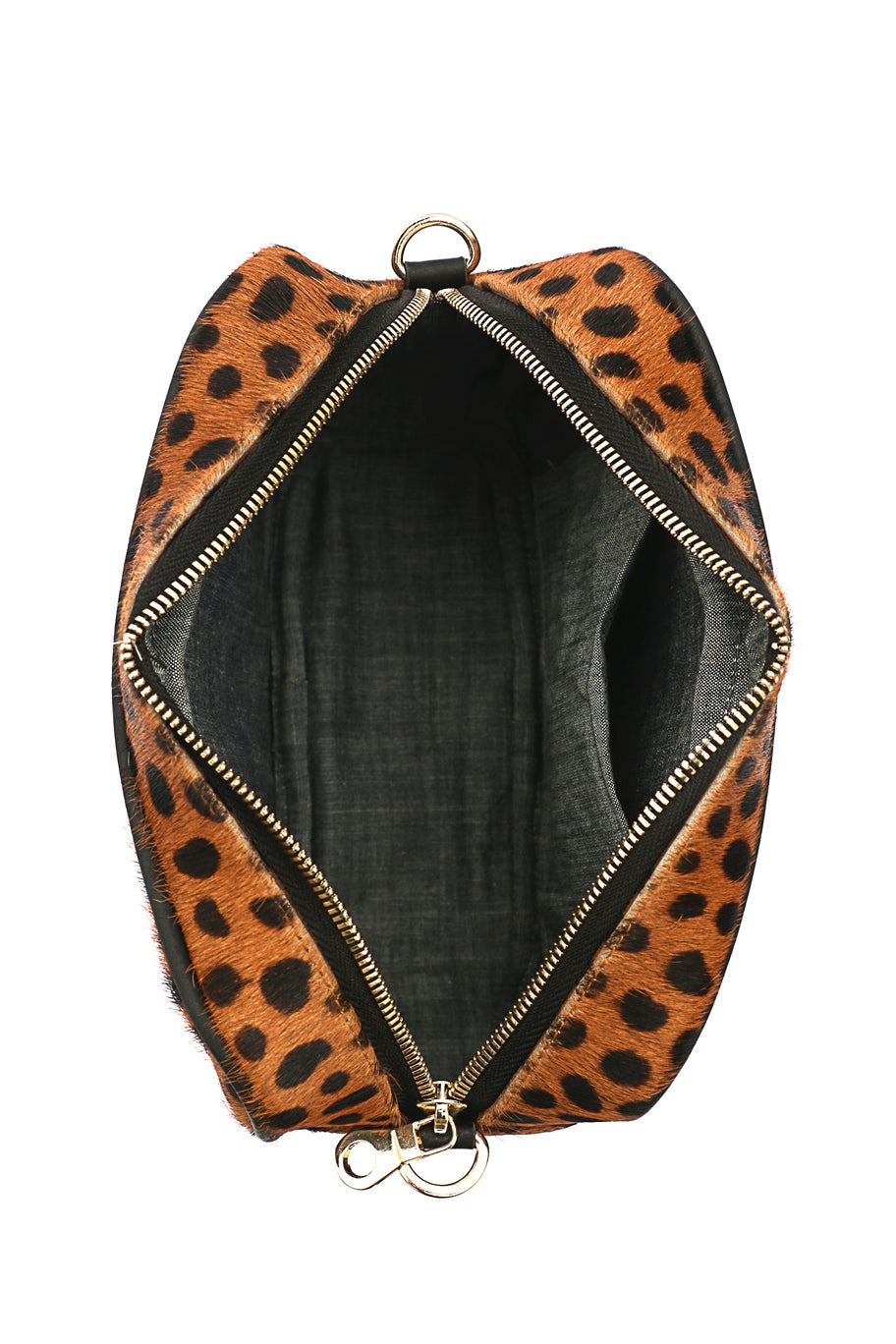 Leopard Leather Camera Bag