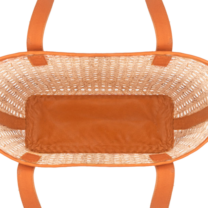 Petite French Market Rattan Tote